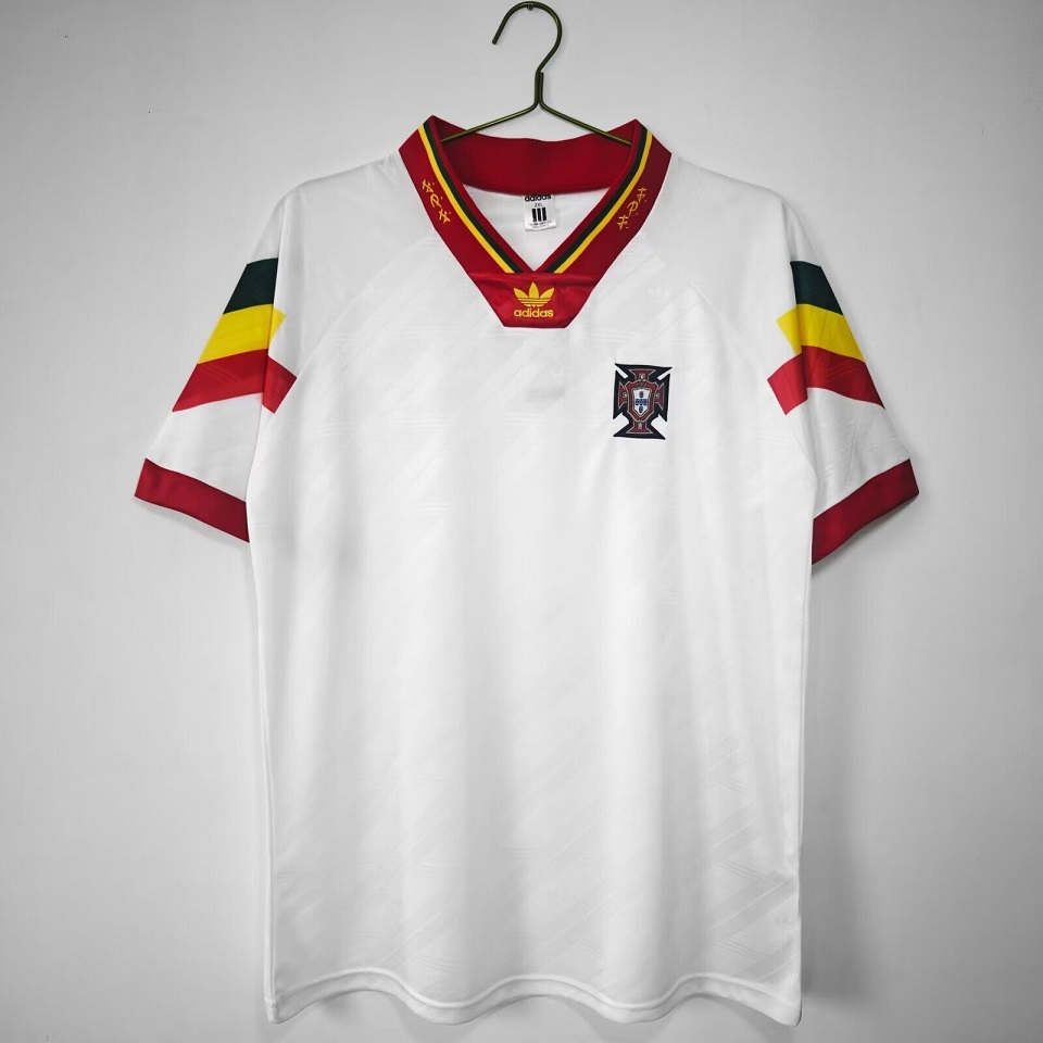 AAA Quality Portugal 92/94 Away White Soccer Jersey